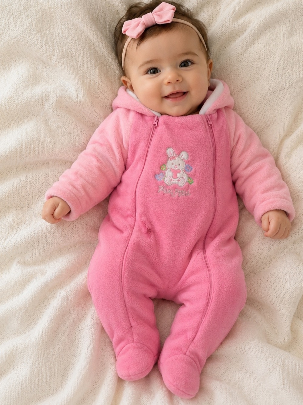 Mon petit pink Bodysuit for baby girl